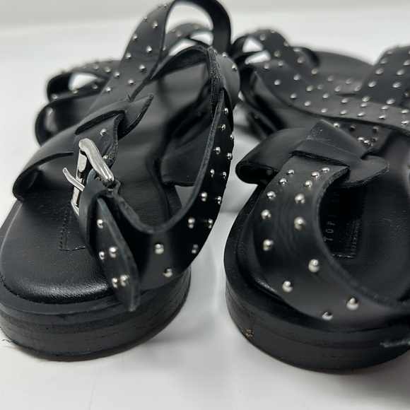 Topshop Paige Strappy Studded Leather Sandals - Picture 10 of 13